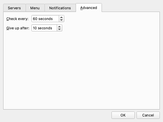 Advanced tab