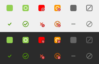 Tray icon states
